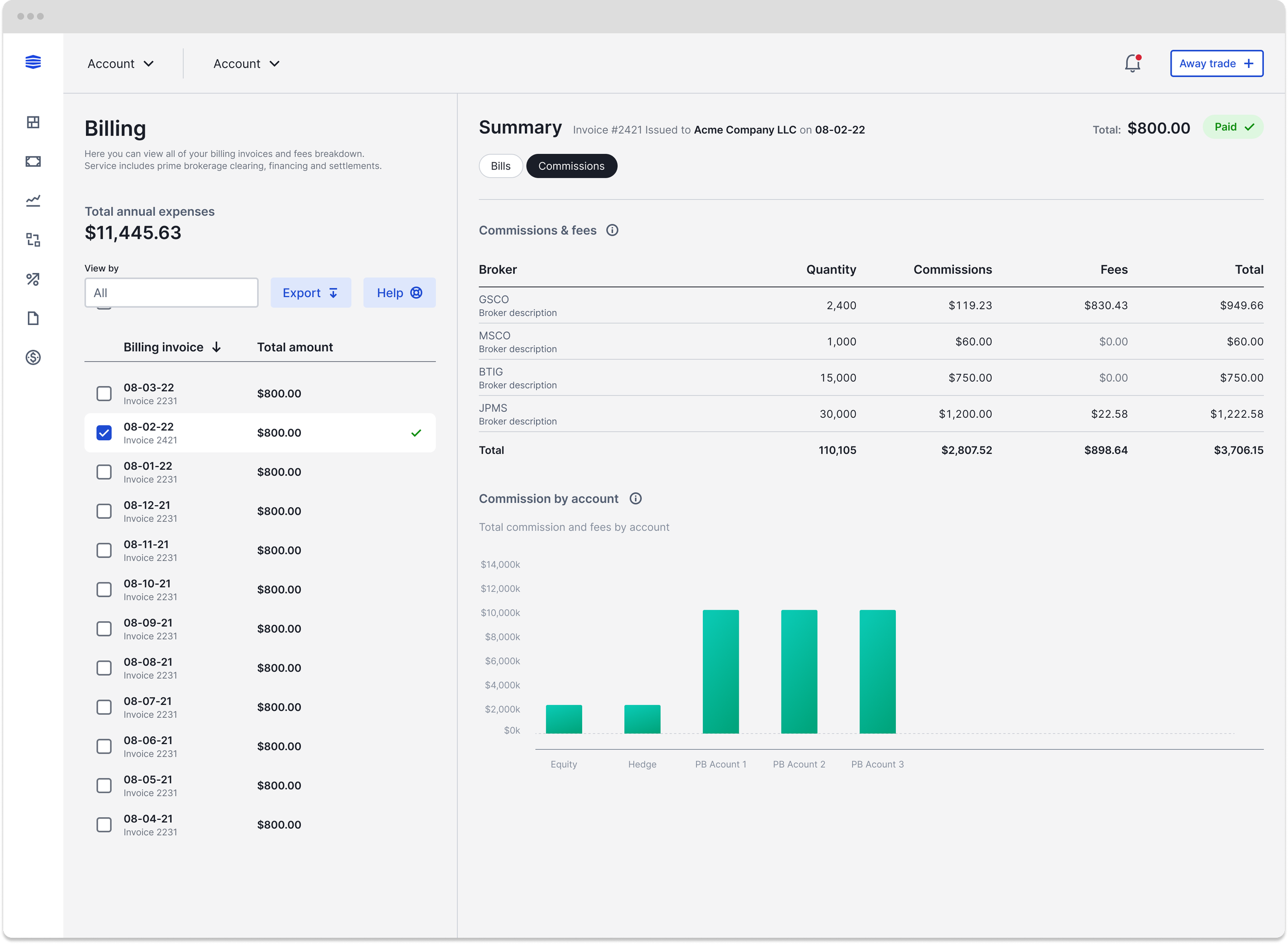 Client portal, Brent Brooks
